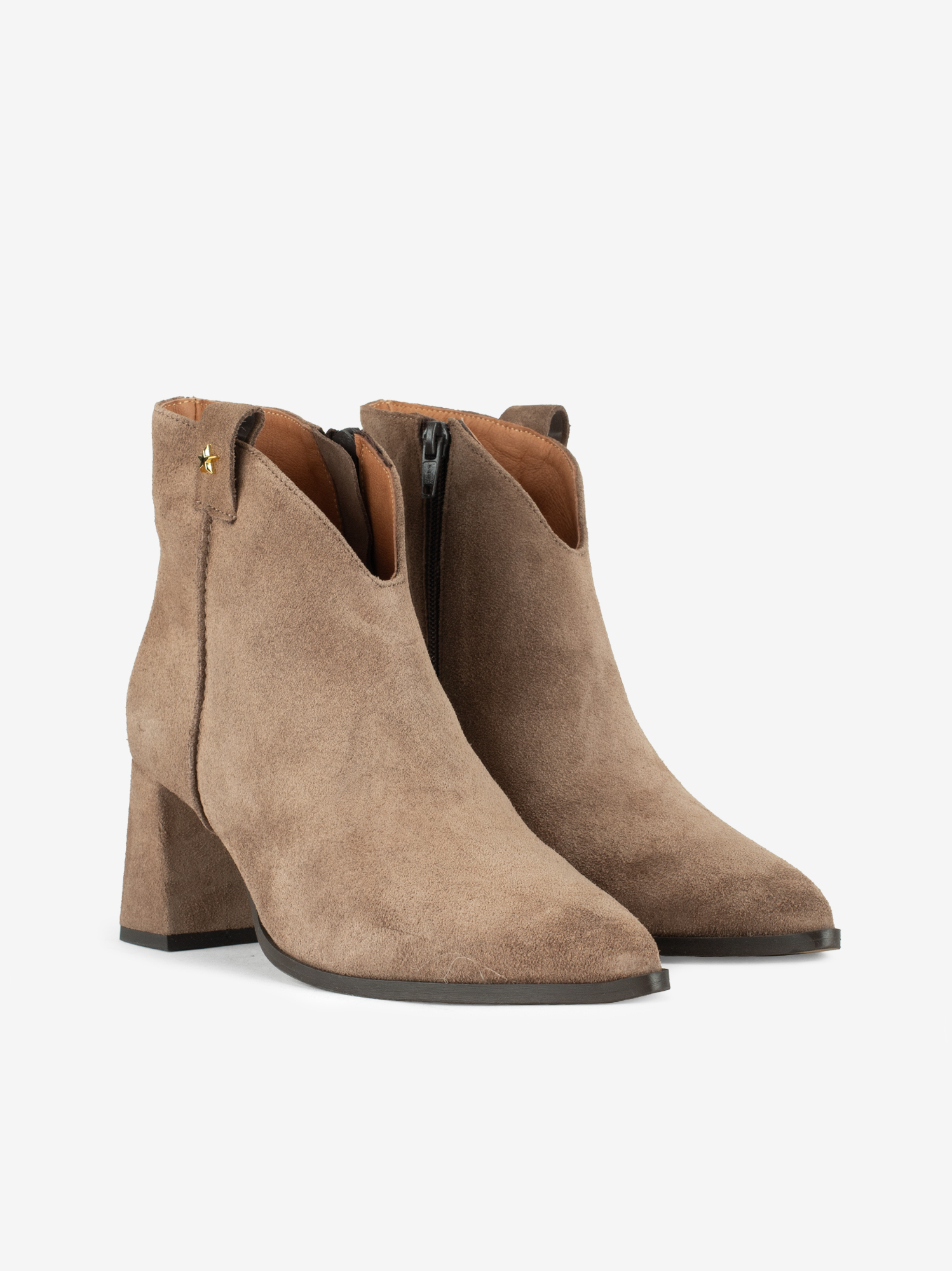 BOTIM DE TACÃO EM CROUTE CAMURÇA - Image 4