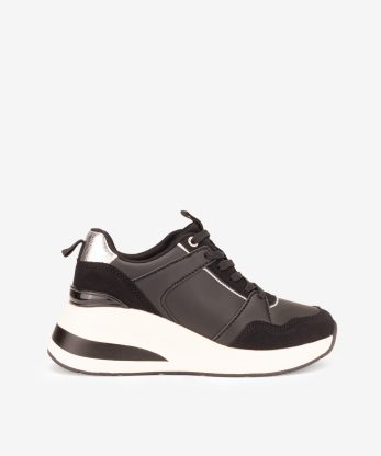 SAPATILHA COMBINADA COM TWEED - PRETO, 38