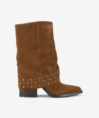 BOTA DE POLAINA EM CROUTE CAMURÇA