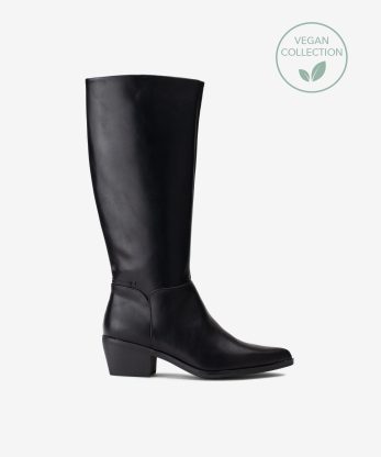 BOTA ALTA DE TACÃO EFEITO PELE