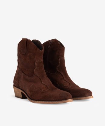 Alternative view of BOTIM TEXANA EM PELE CAMURÇA