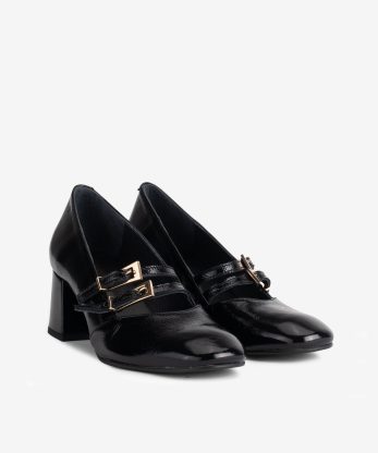 Alternative view of SAPATO DE TACÃO EM PELE VERNIZ