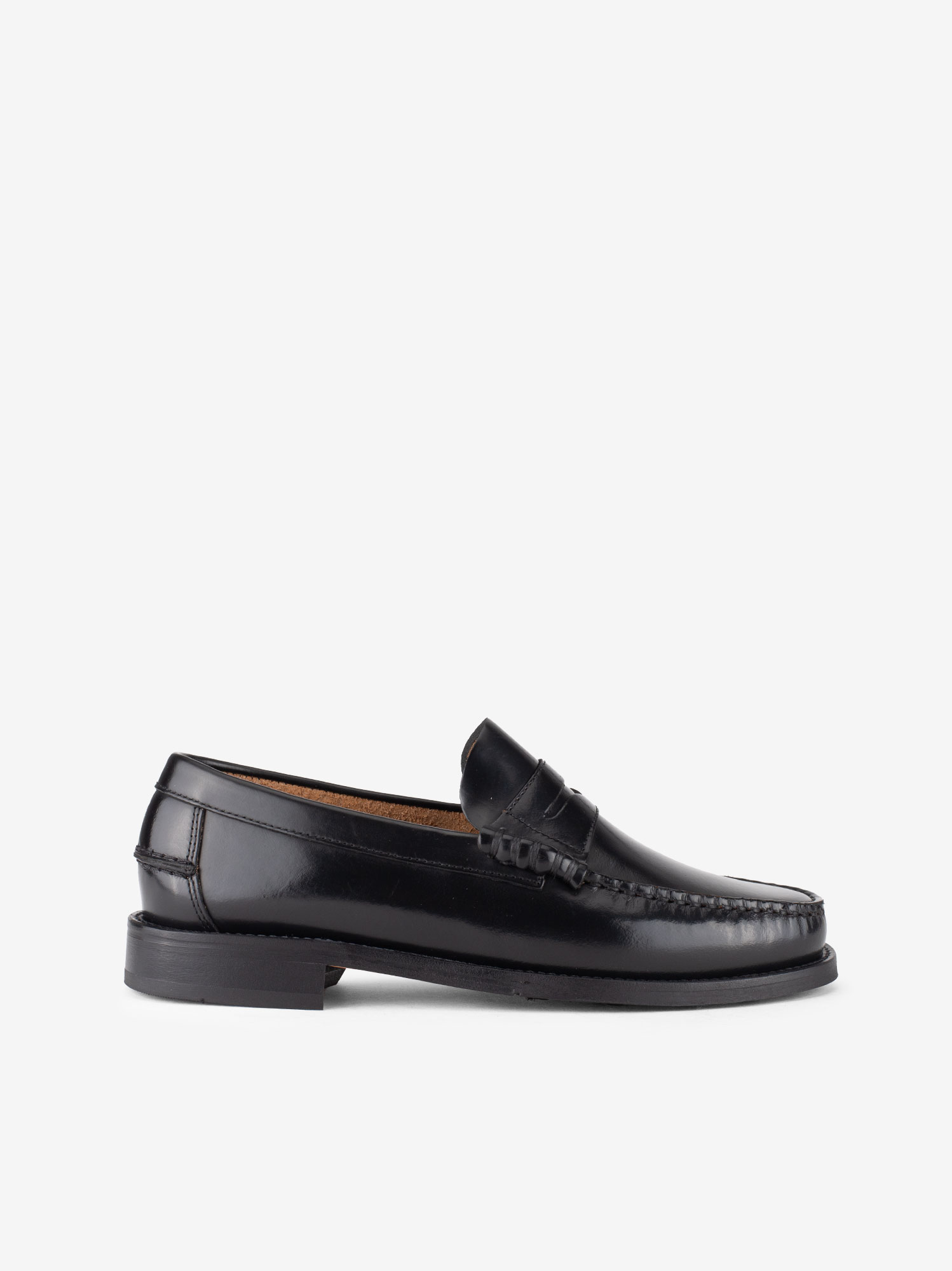 SAPATO PENNY LOAFER TOSCANINI EM PELE POLIDA COM SOLA DE COURO - Image 4