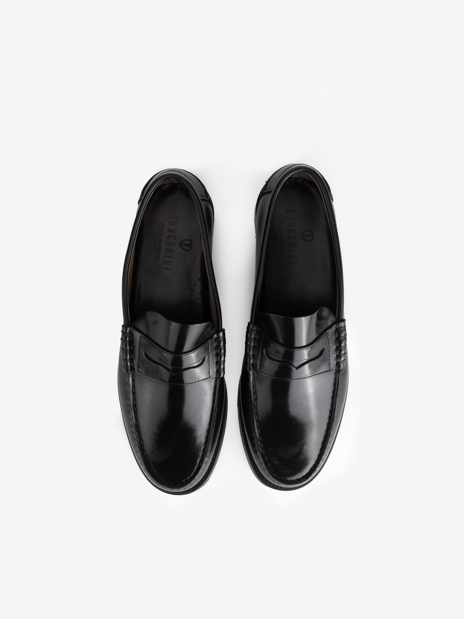 SAPATO PENNY LOAFER TOSCANINI EM PELE POLIDA COM SOLA DE COURO - Image 6