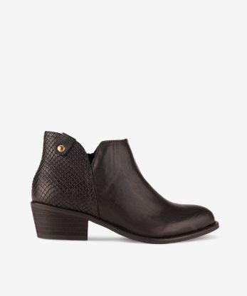 BOTIM DE TACÃO TEXANA EM PELE