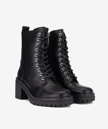 Alternative view of BOTA DE TACÃO ESTILO MILITAR DE ATACADOR COM SOLA DE RASTO