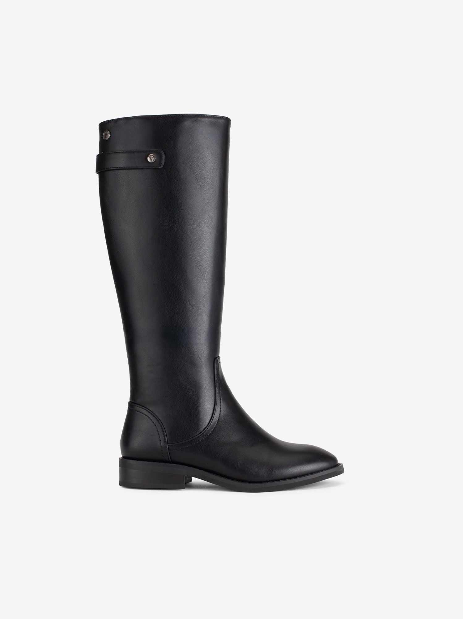 BOTA ESTILO CAVALEIRA COM FECHO NO LADO INTERIOR