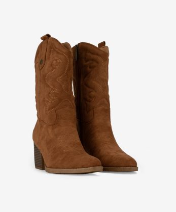 Alternative view of BOTA DE TACÃO ESTILO TEXANA COM ACOLCHOADO NO CANO