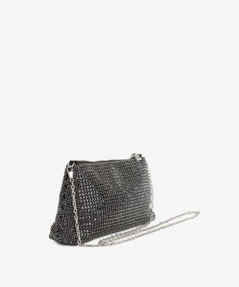 Alternative view of MALA CLUTCH DE FESTA DECORADA EM CRISTAIS COM ALÇA REMOVÍVEL TIRACOLO NO INTERIOR