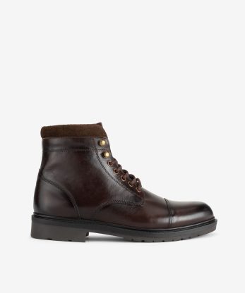 BOTA MULTIPEÇA COM CAP TOE EM PELE