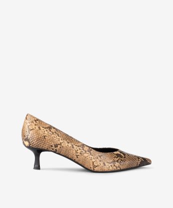 SAPATO PUMP EFEITO PELE ESTAMPADA