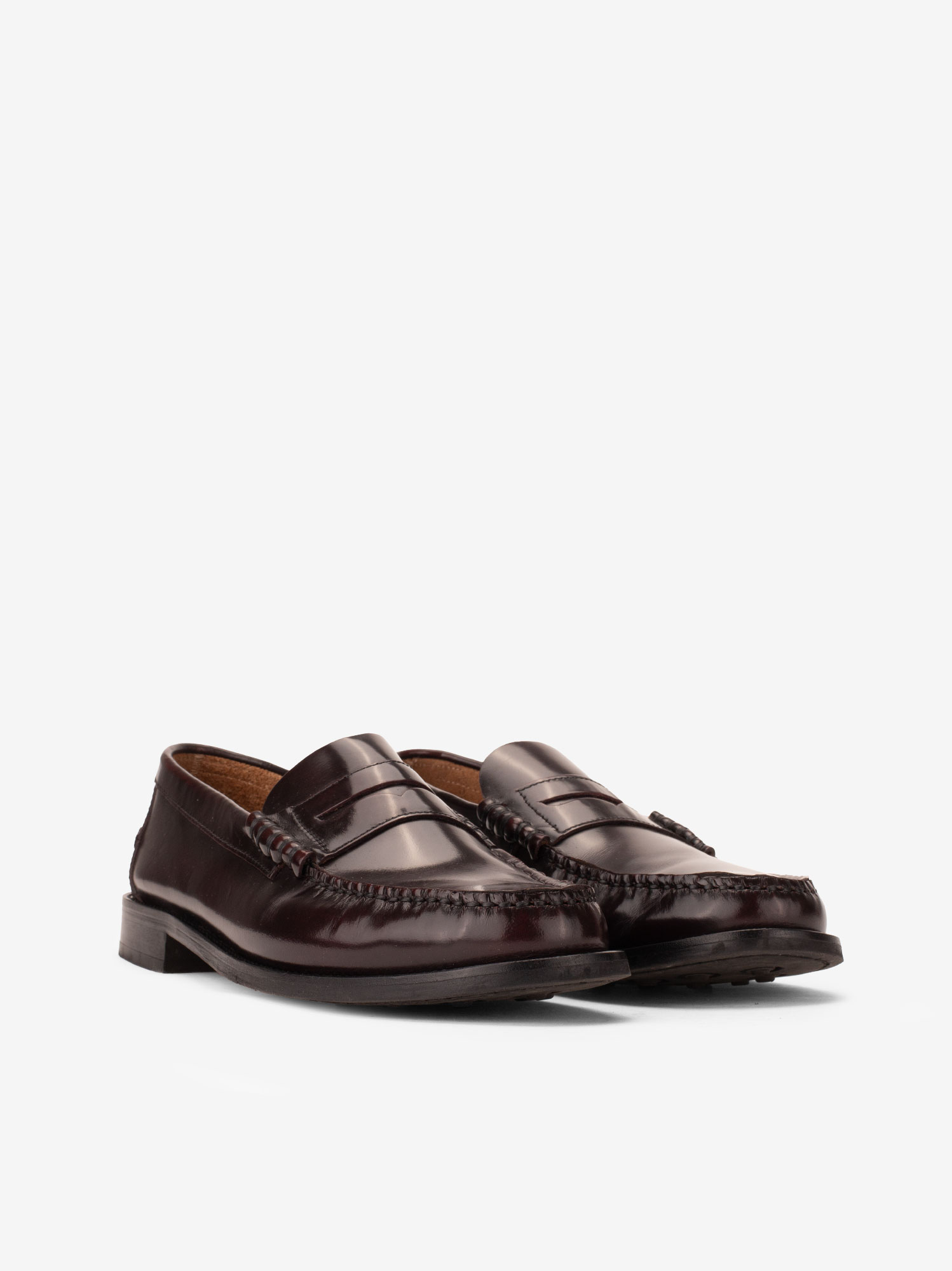 SAPATO PENNY LOAFER TOSCANINI EM PELE POLIDA COM SOLA DE COURO - Image 2