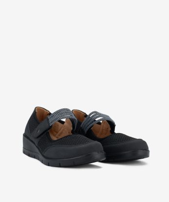 Alternative view of SAPATO MARY JANE COMBINADA COM MESH