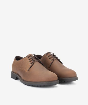 Alternative view of SAPATO DERBY EM PELE NOBUCK VINTAGE DE ATACADOR COM SOLA DE RASTO