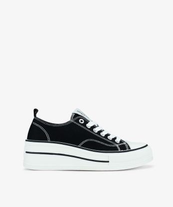 TÉNIS EM CANVAS DE ATACADOR - PRETO, 36