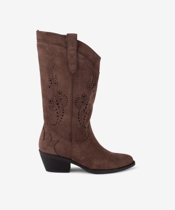 BOTA DE TACÃO TEXANA EFEITO CAMURÇA