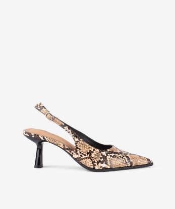 SAPATO SLING BACK ESTAMPADO