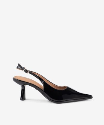 SAPATO SLING BACK EM VERNIZ