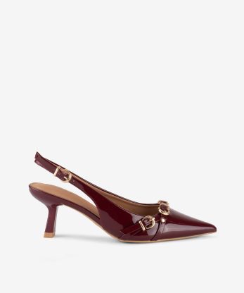 SAPATO SLING BACK EM VERNIZ