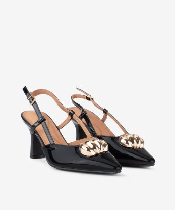 Alternative view of SAPATO SLING BACK EFEITO PELE VERNIZ