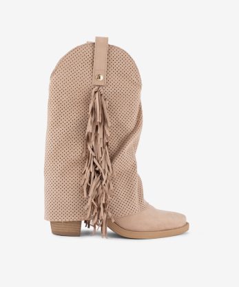 BOTA TEXANA COM FRANJAS