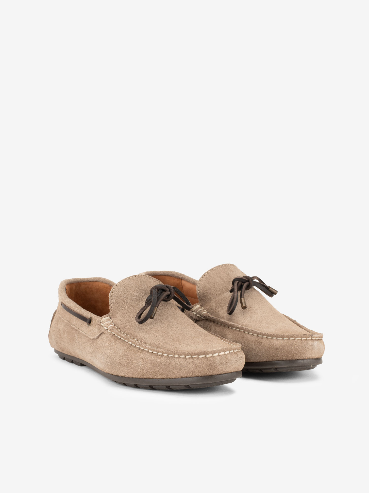 SAPATO MOCASSIN EM CROUTE CAMURÇA COM COSTURA MANUAL E ATACADOR EM COURO - Image 2