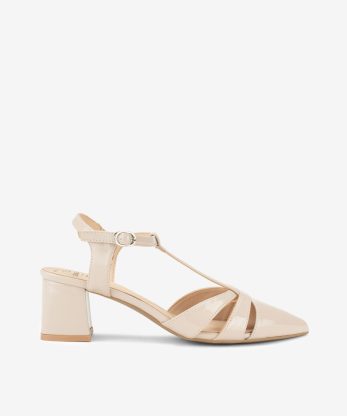 SAPATO PUMP DE TACÃO EFEITO PELE
