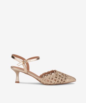 SAPATO SLING BACK EM RÁFIA