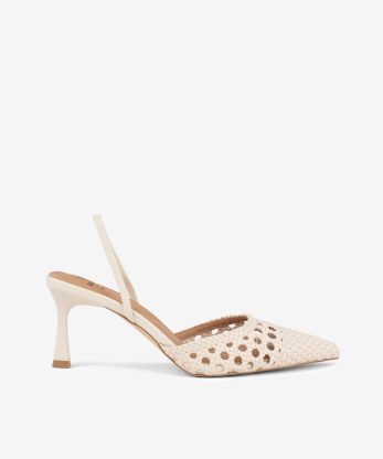 SAPATO SLING BACK ENTRANÇADO