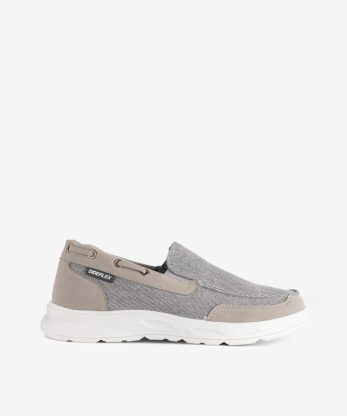 SAPATO DESPORTIVO SIDEFLEX EM LONA SLIP ON DE ELÁSTICO COM SOLA SUPER LIGHT
