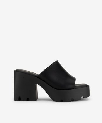 SANDÁLIA MULE DE TACÃO ESTAMPADA