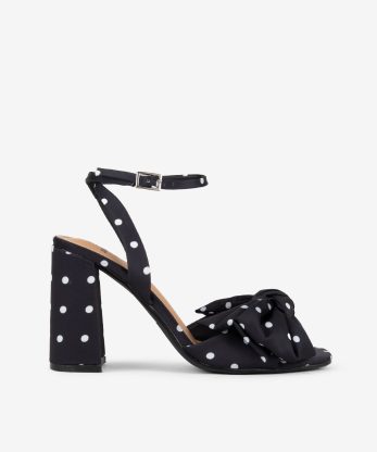 SANDÁLIA DE TACÃO ESTAMPADA