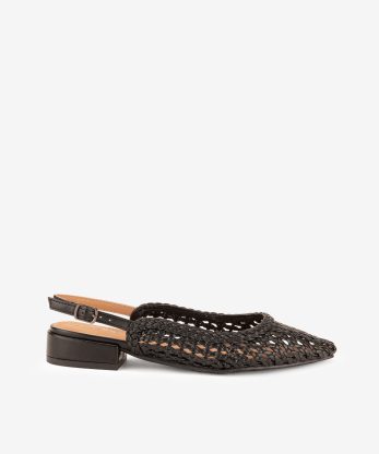 SAPATO SLING BACK ENTRANÇADO