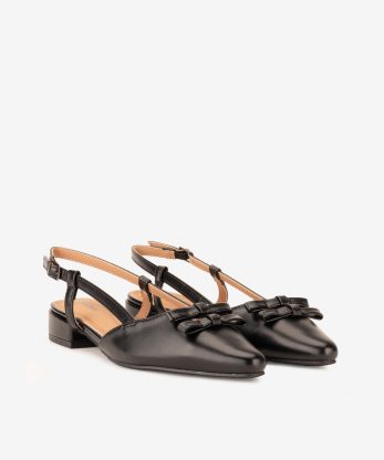 Alternative view of SANDÁLIA SLING BACK DE TACÃO EFEITO PELE