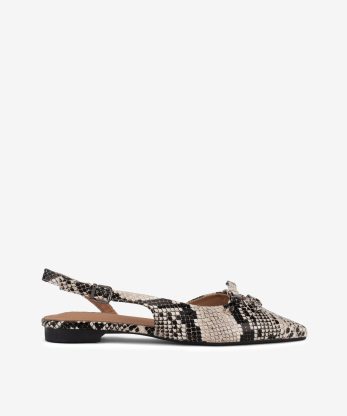 SAPATO SLING BACK ESTAMPADO