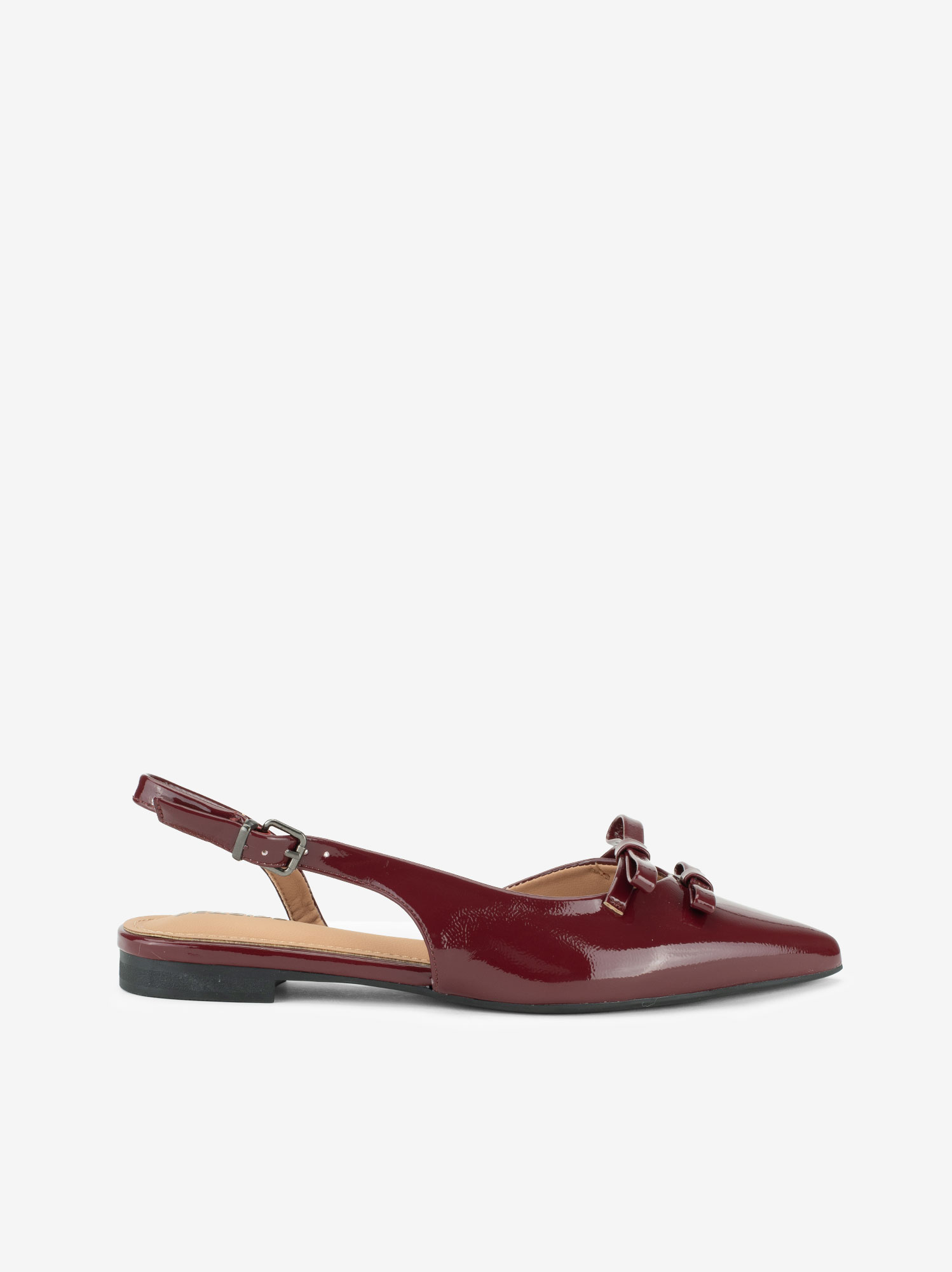 SAPATO SLING BACK EM VERNIZ