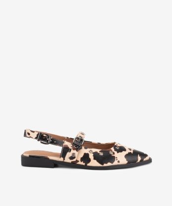 SAPATO SLING BACK ESTAMPADO