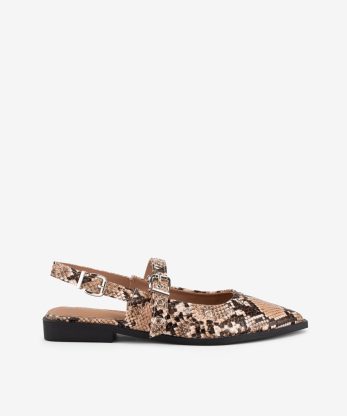 SAPATO SLING BACK ESTAMPADO