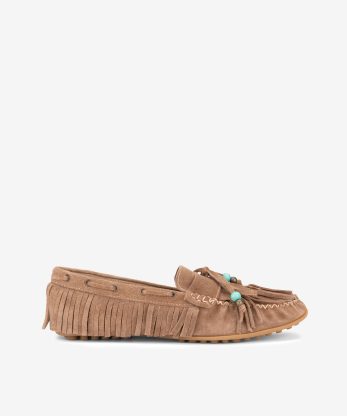 SAPATO MOCASSIM EM CROUTE