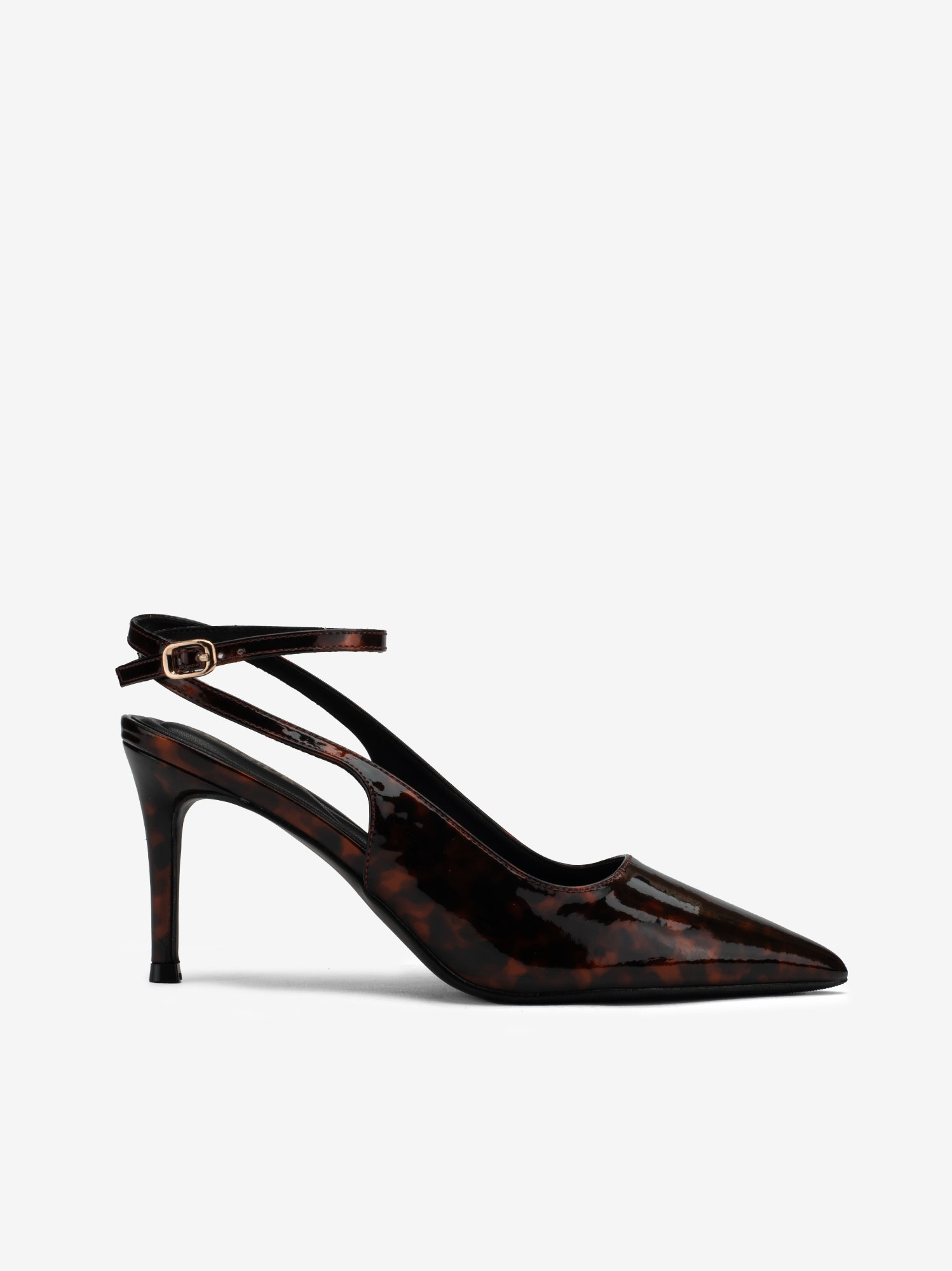 SAPATO PUMP SLING BACK EM CETIM