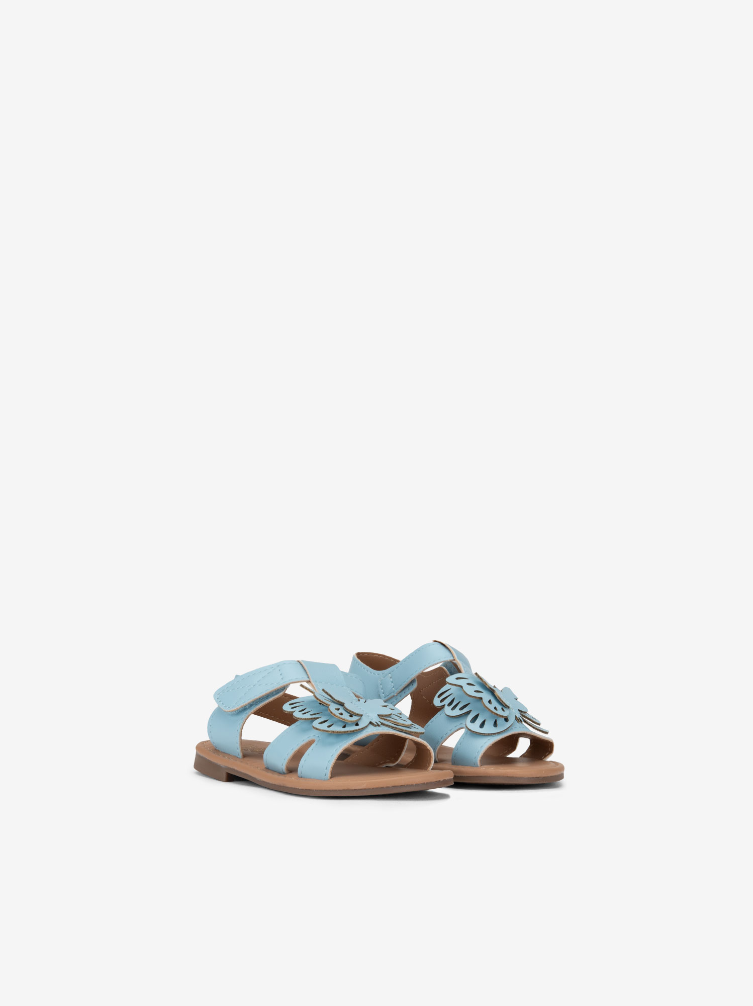 SANDÁLIA RASA DE VELCRO COM DETALHE - Image 2