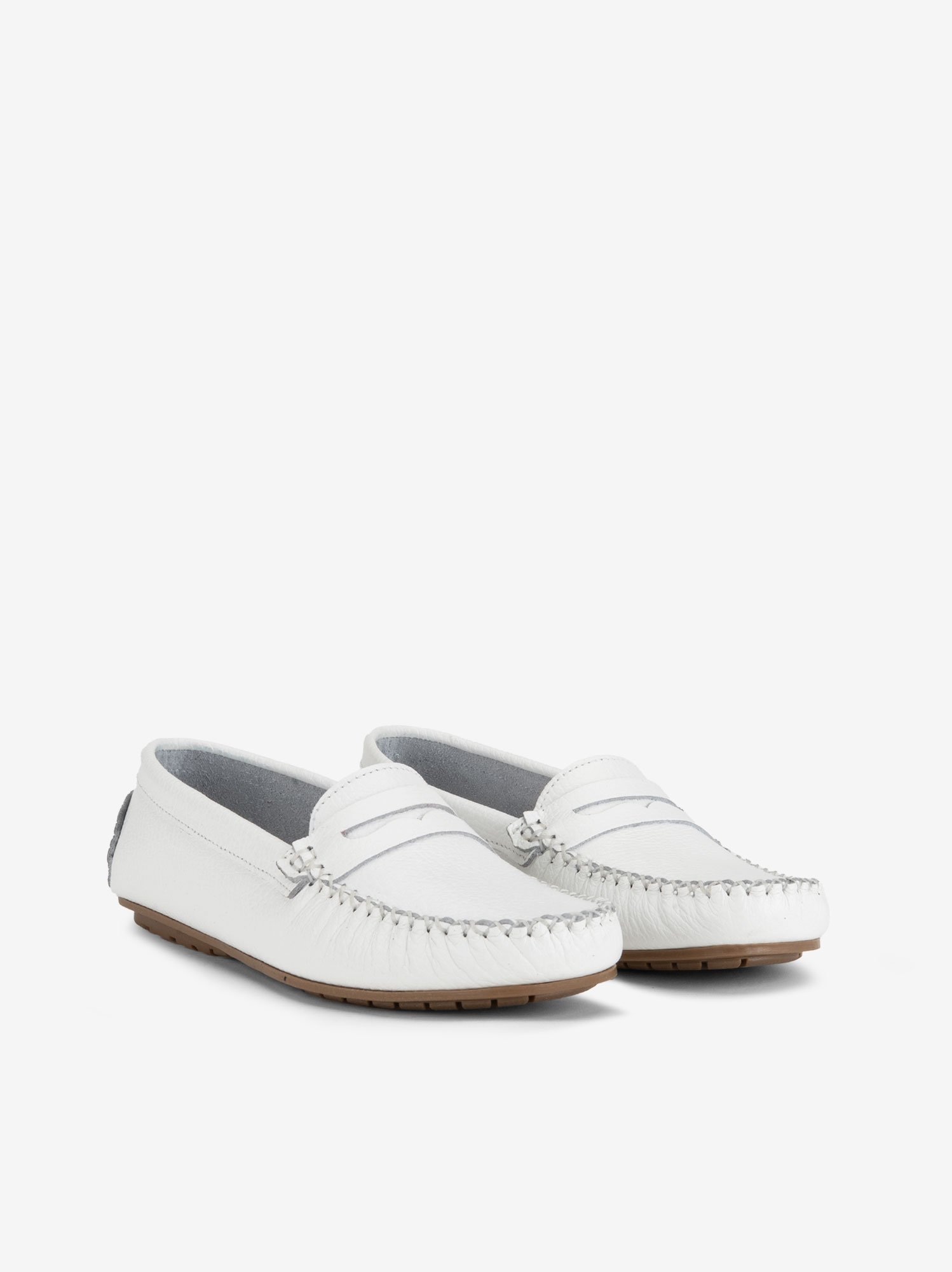 SAPATO MOCASSIN EM PELE COM COSTURA MANUAL - Image 4