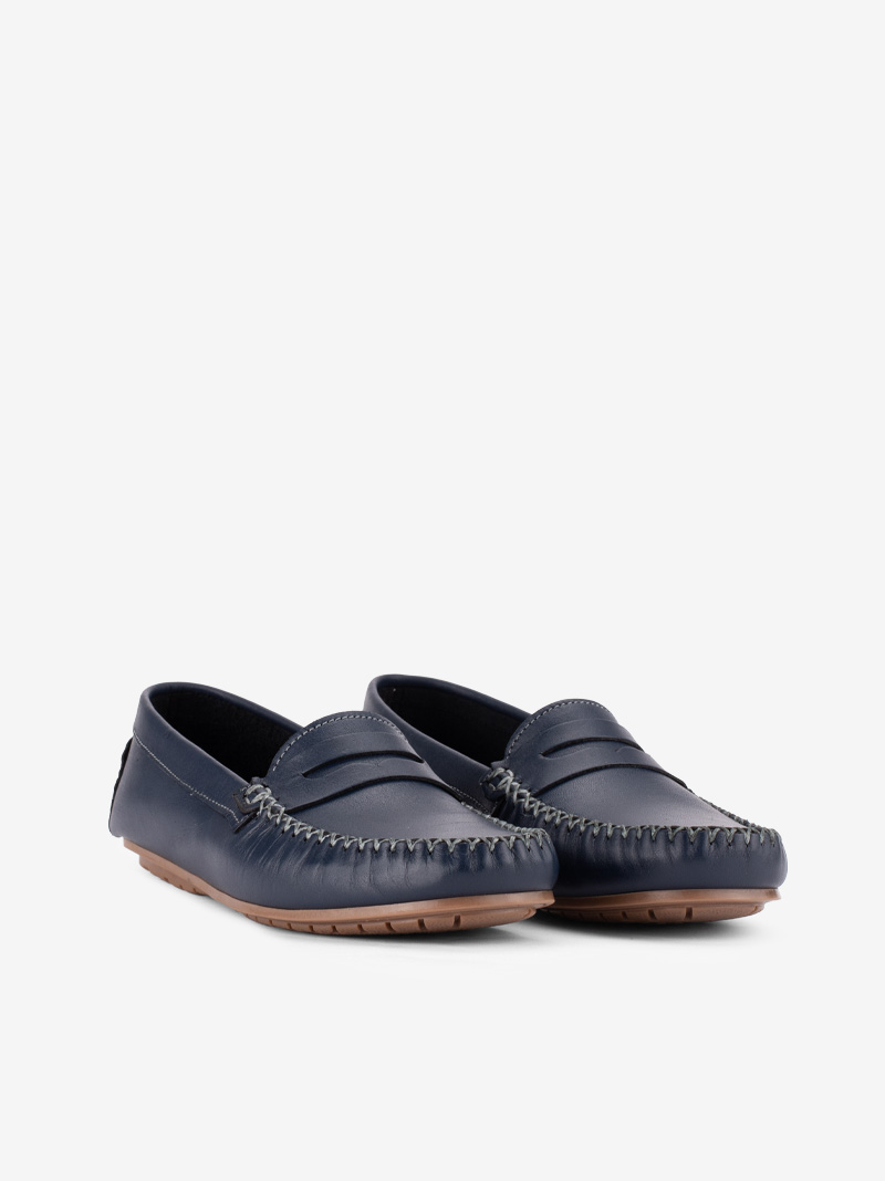 SAPATO MOCASSIM SLIP ON EM PELE COM TRAVESSÃO - Image 2