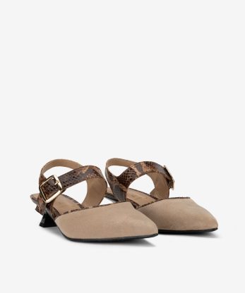Alternative view of SAPATO SLING BACK EM PELE CAMURÇA