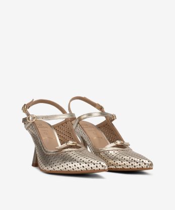 Alternative view of SAPATO SLING BACK EM PELE PERFURADO