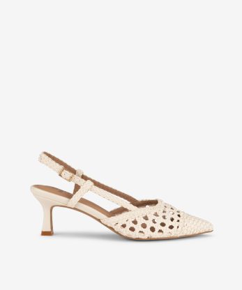 SAPATO SLING BACK ENTRANÇADO