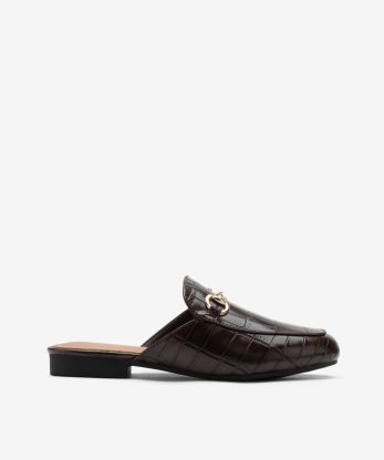 SAPATO MULE ESTAMPADO CROCO
