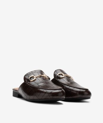 Alternative view of SAPATO MULE ESTAMPADO CROCO