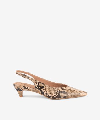 SAPATO SLING BACK ESTAMPADO
