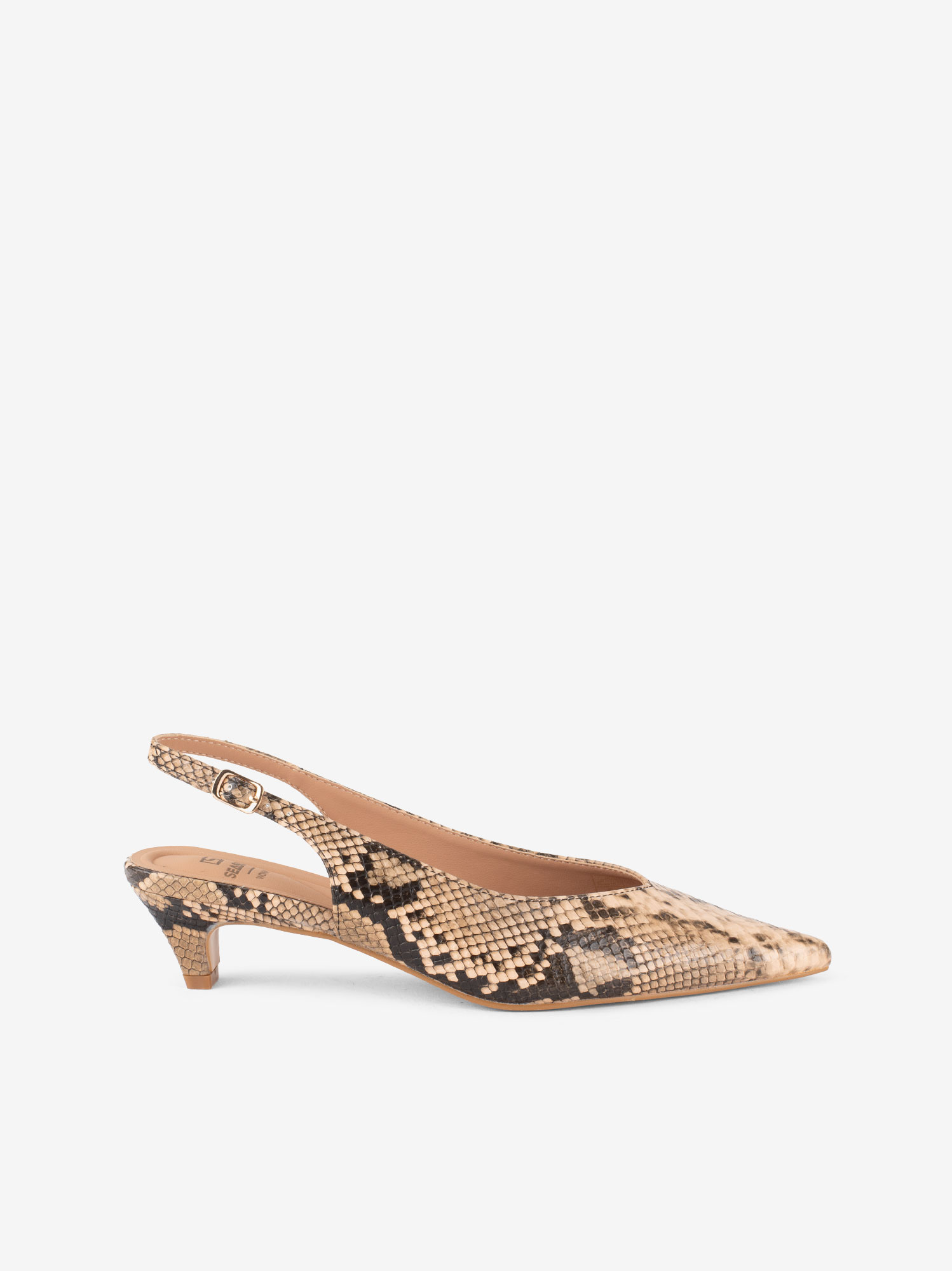 SAPATO SLING BACK ESTAMPADO